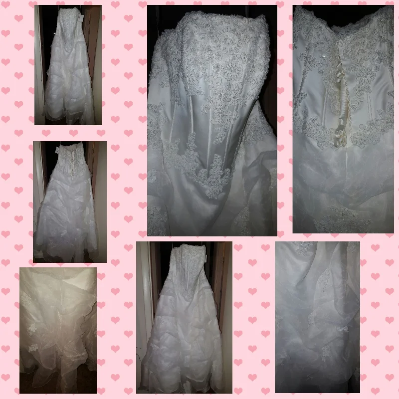 Anniversary Sale David's Bridal STPLS BD LCE STN CRS/9v9263 ivory