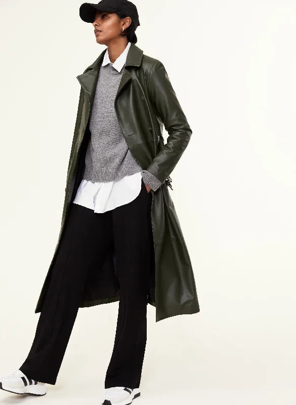 Extra Savings Paulette Leather Coat