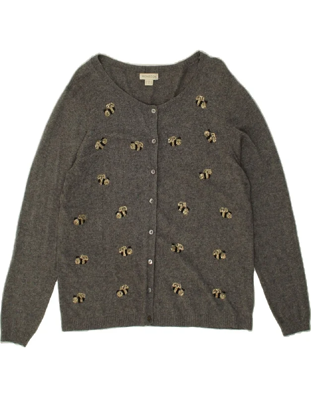 Price Meltdown MONSOON Womens Cardigan Sweater UK 18 XL Grey