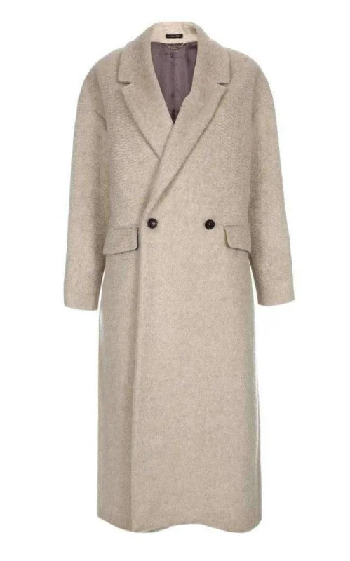 Price Slash Grey Light Oversized Wool Mohair Coat