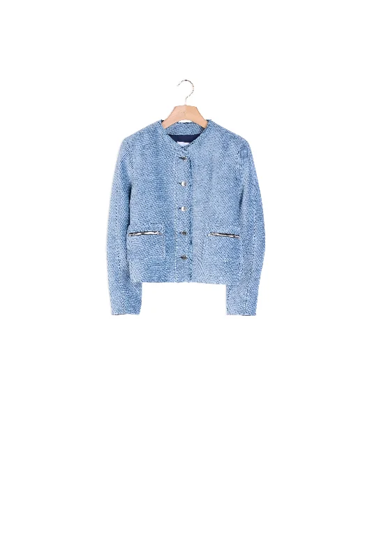 Crazy Savings Veste en matière texturée et zips