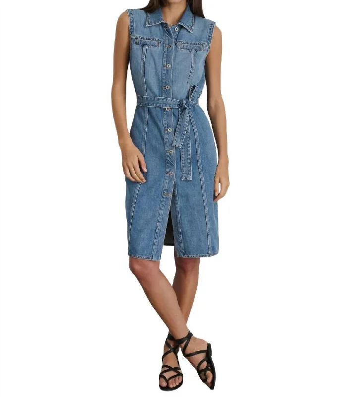 Online Exclusive Adeline Denim Dress In Blue