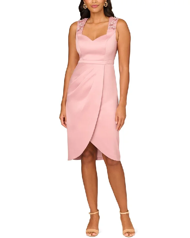 Discount Deals Aidan Mattox Stretch Mikado Midi Dress