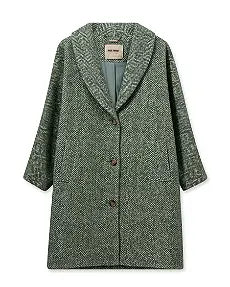 Blowout Sale Mos Mosh Adelaide Herringbone Coat - Sagebrush Green