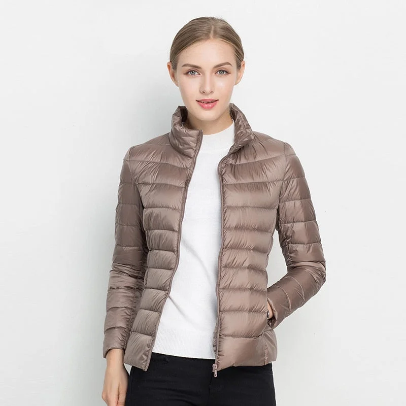 Exclusive Access Ultra Light 90% White Duck Down Jacket Women Winter Coat 2018 Thin Female Winter Slim Warm Jacket Windproof Down Coat Plus colth