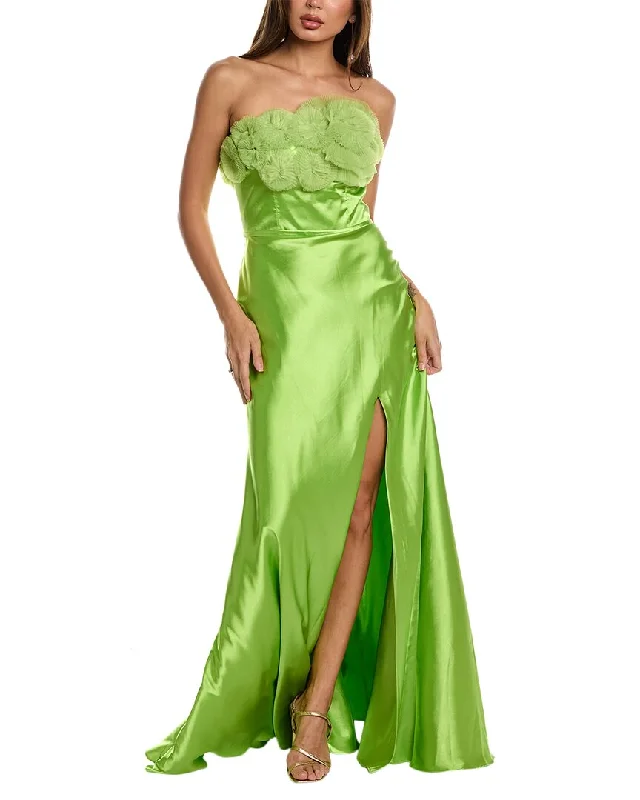 Clearance Event Rene Ruiz Satin Gown