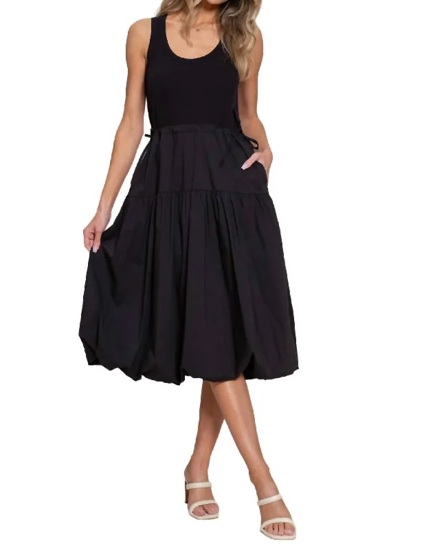 Price Drop Alert Knit Tank Dress In Black