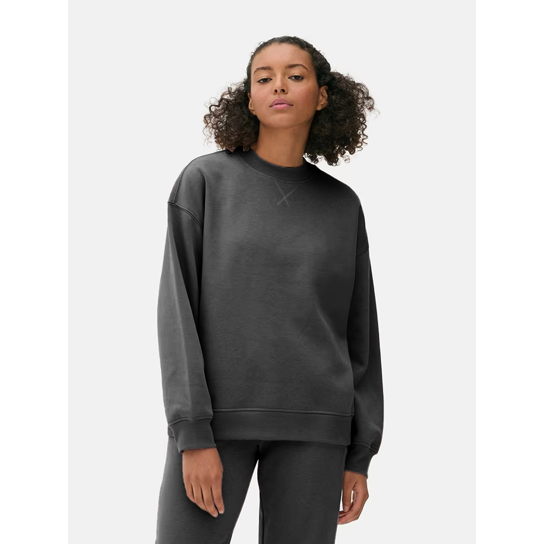 Special Savings Charcoal Basic Regular Fit Sweatshirt