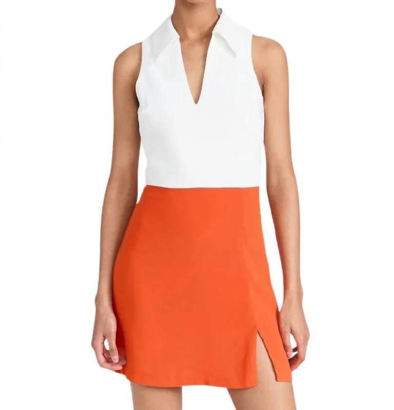 Price Rollback Augusta Dress In Ivory,mandarin