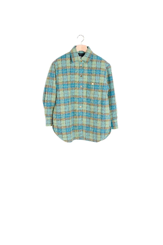 Closeout Manteau surchemise en laine à carreaux