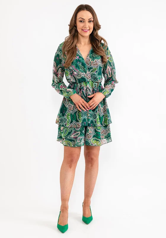 Low Prices Seventy1 One Size Henna Print Mini Dress, Green