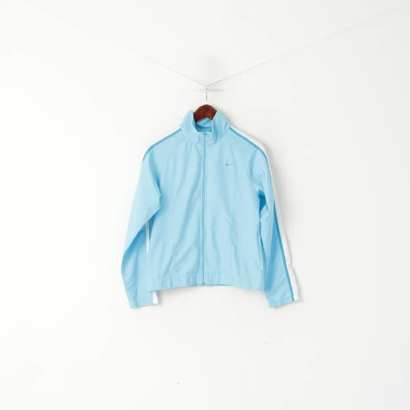 Special Price Nike Women S Jacket Blue Lightweight Full Zipper Sport Traning Track Top