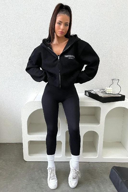 Unbeatable Prices Series 6 Zip Up Hoodie - Black