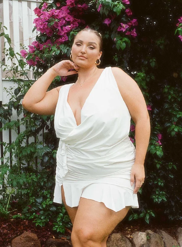 Huge Discounts Devotion Mini Dress White Curve