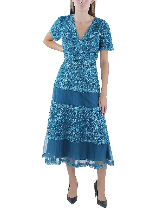 Womens Soutache Long Cocktail And Party Dress