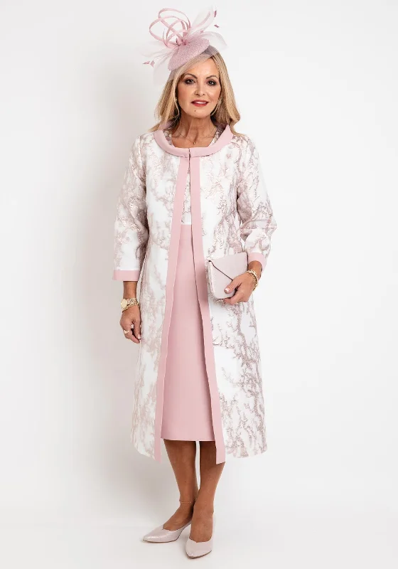 Ophelia Melita Dress & Jacket Set, Blush Pink