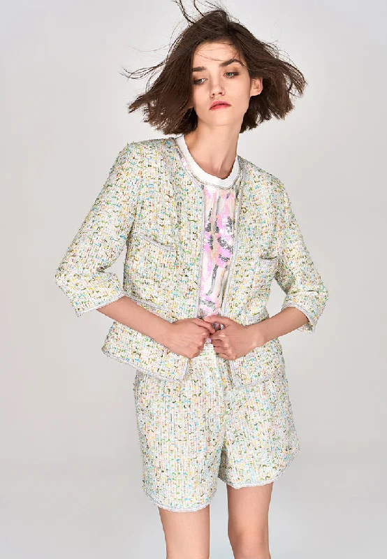 Unmissable Offer Lime Twist Tweed Jacket