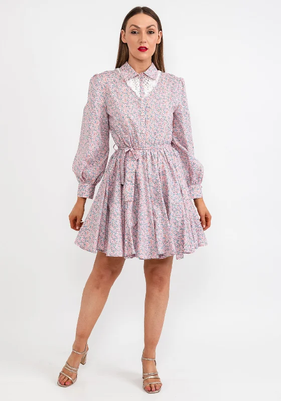 JJovonna Giorgia Flora Mini Dress, Floral Pink