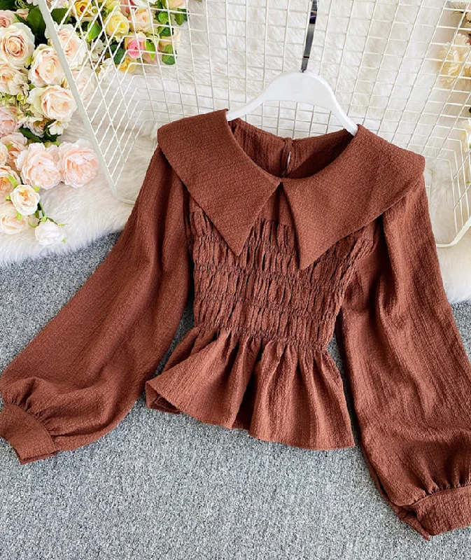 Markdowns Cute Long Sleeve Tops     S4391