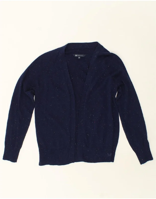 Price Drop CREW CLOTHING Womens Cardigan Sweater UK 10 Small Navy Blue Flecked Cotton Price Drop CREW CLOTHING Womens Cardigan Sweater UK 10 Small Navy Blue Flecked Cotton