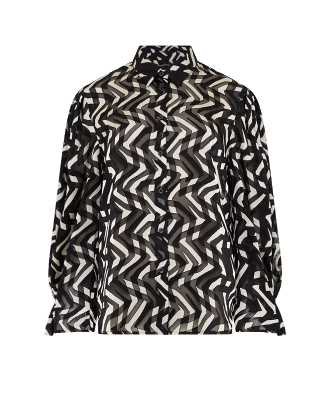 Savings Alert Diandra Satin Devore Top - Multi
