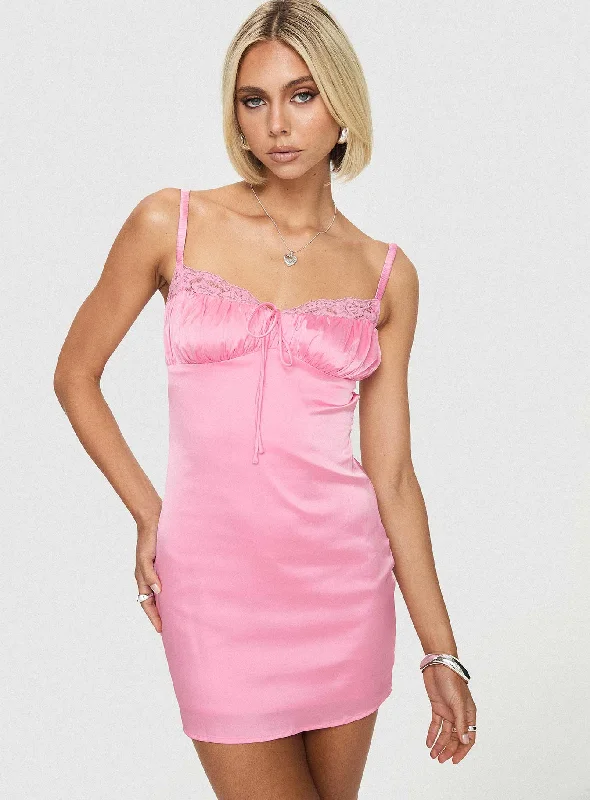 Last Chance Lullaby Mini Dress Pink