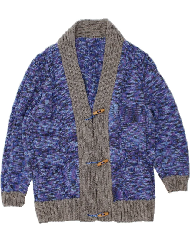 Stock Clearance VINTAGE Womens Cardigan Sweater UK 16 Large Blue Flecked
