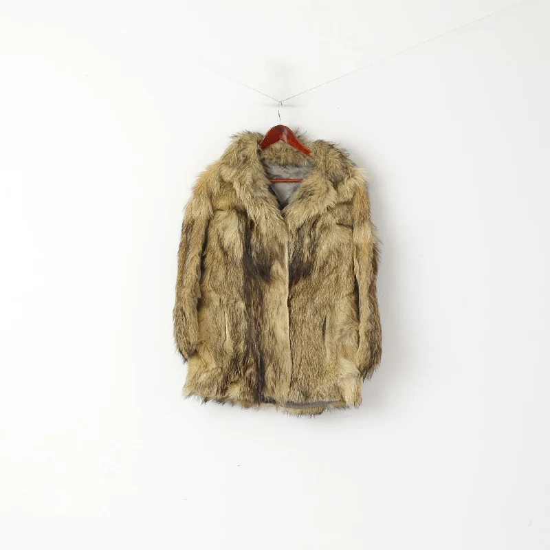 Sale Event Women S Fur Brown Beige Boho Vintage Lined Classic Top