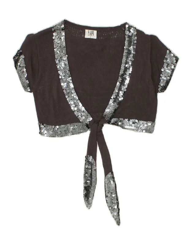 Exclusive Access BAY Womens Bolero Jumper UK 8 Small Grey