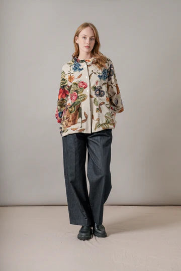 Stock Up and Save One Hundred Stars Velvet Jacket - Primula Stone