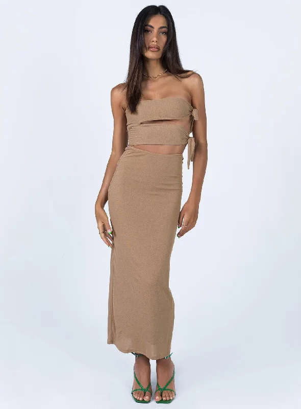 Incredible Offers Catherine Maxi Dress Brown