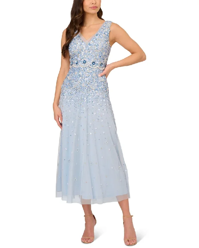 Instant Savings Adrianna Papell Beaded Ankle Dress