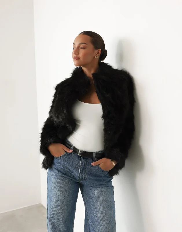 Limited Availability Bada Bing Faux Fur (Onyx) - By Lioness