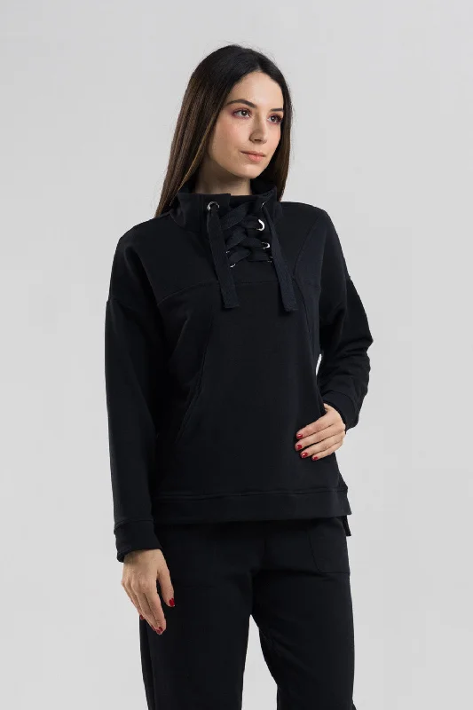 Ton Crossover Sweatshirt - Black