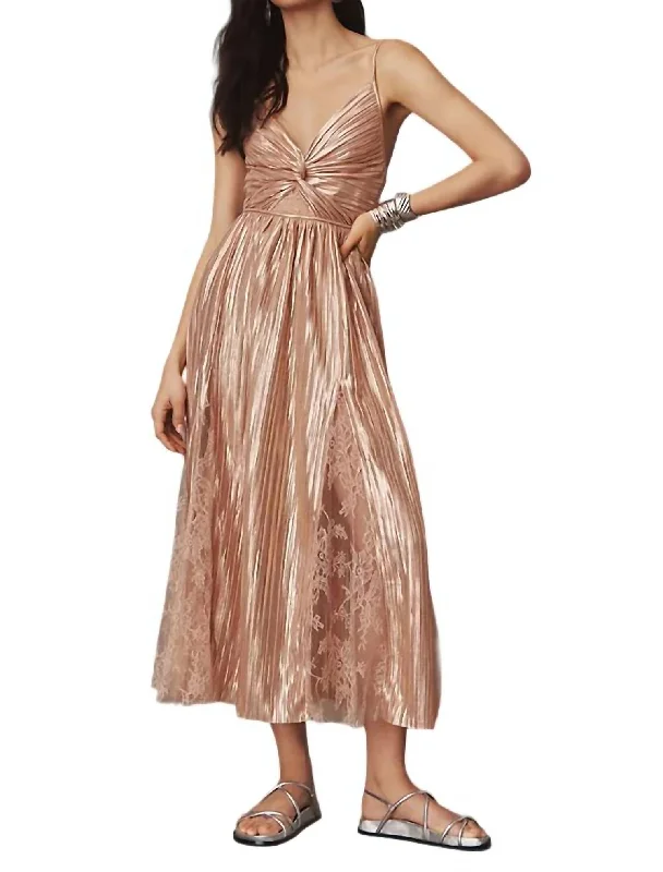 Overstock Franny Dress In Rose Gold