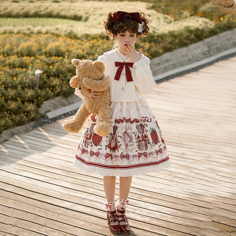 Price Blitz Designer's Gift~Christmas New Year Winter Lolita JSK Coat Set
