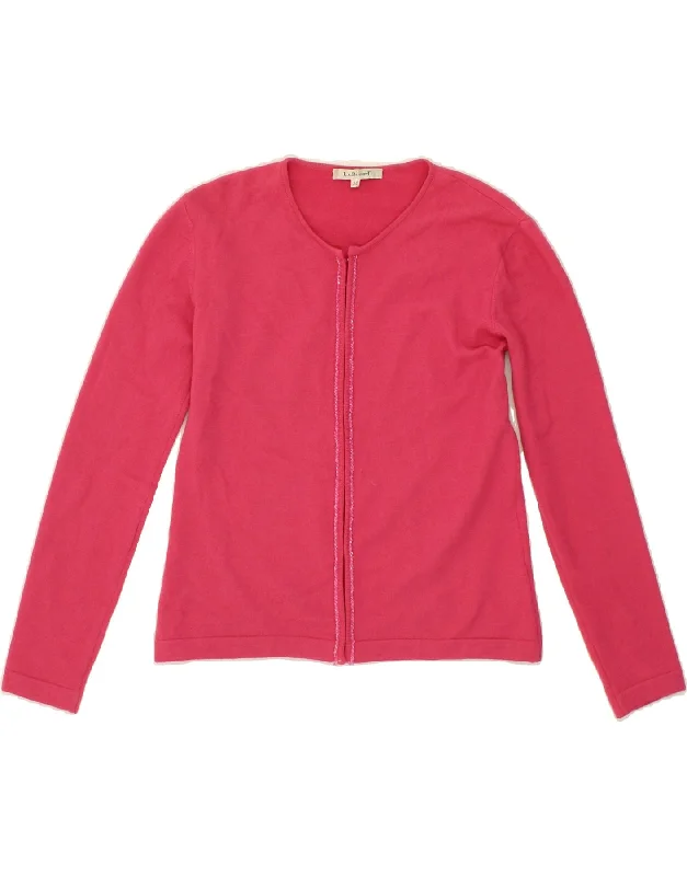 Low Prices L.K. BENNETT Womens Crop Cardigan Sweater UK 12 Medium Pink Wool