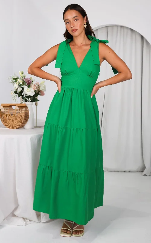 Bargain Blast Aretha Maxi Dress - Green