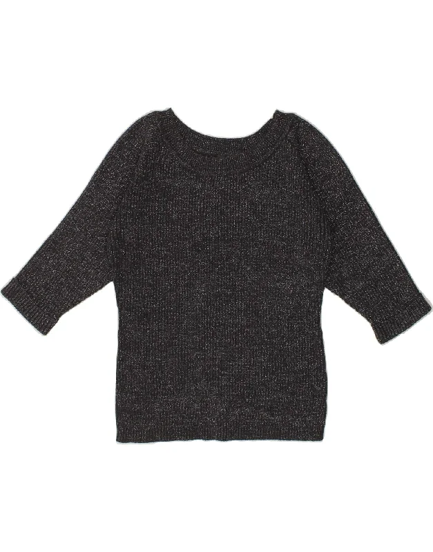 Special Savings VINTAGE Womens 3/4 Sleeve Boat Neck Jumper Sweater IT 42 Medium Grey