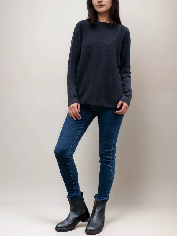 Midnight Sale Recycled Light Knit Boatneck