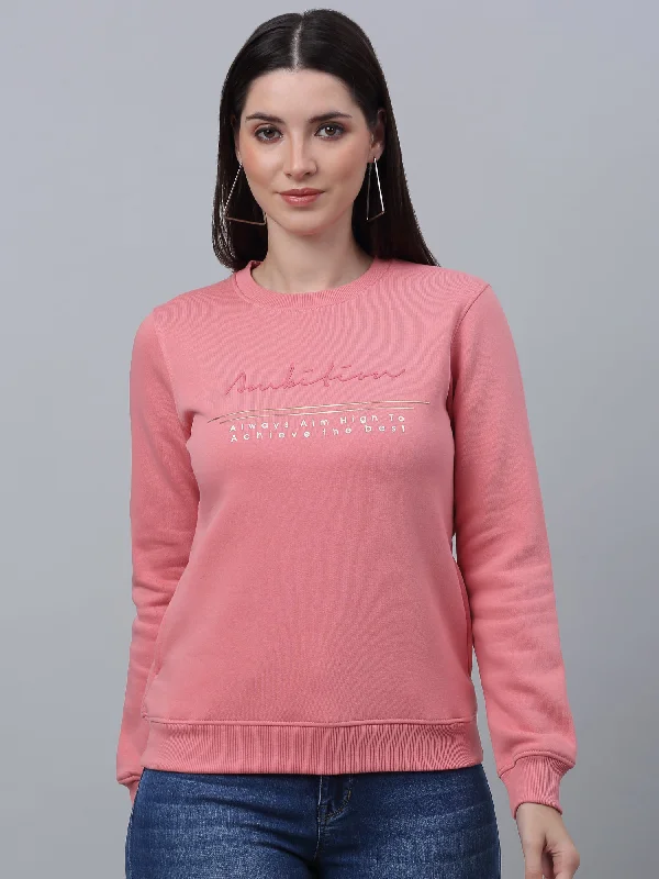 Discount Deals Women's Casual  MintGreen Regular Full Sleeve Pullover Sweatshirt