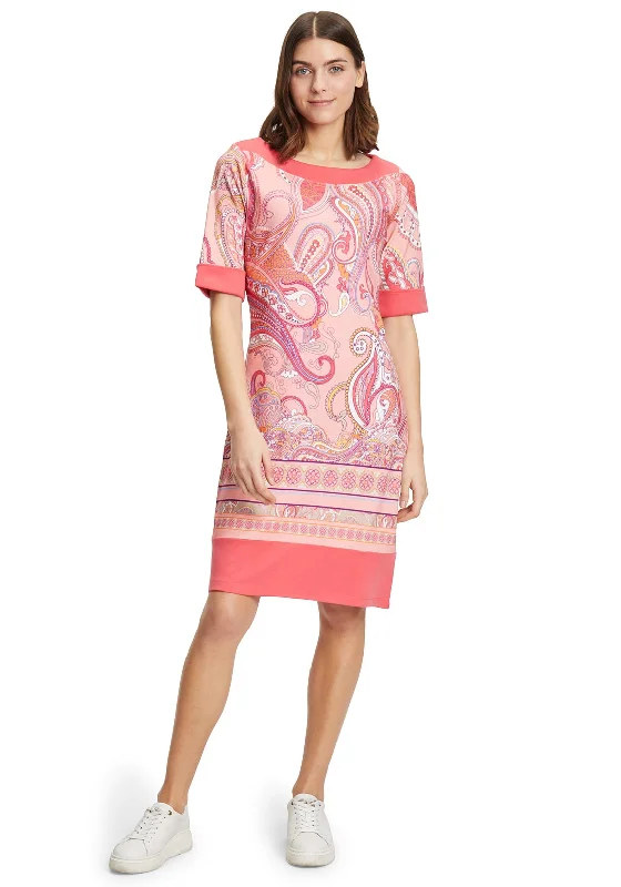 YEAR-End Sale Betty Barclay Paisley Print Shift Dress, Pink Multi