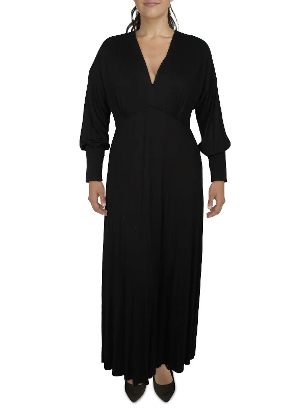 Price Rollback Womens Surplice Long Maxi Dress