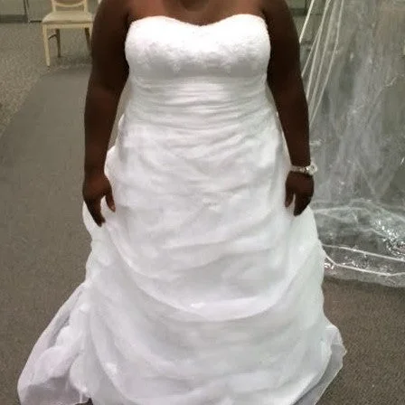 Bargain Bin David's Bridal Soft White Empire Waist