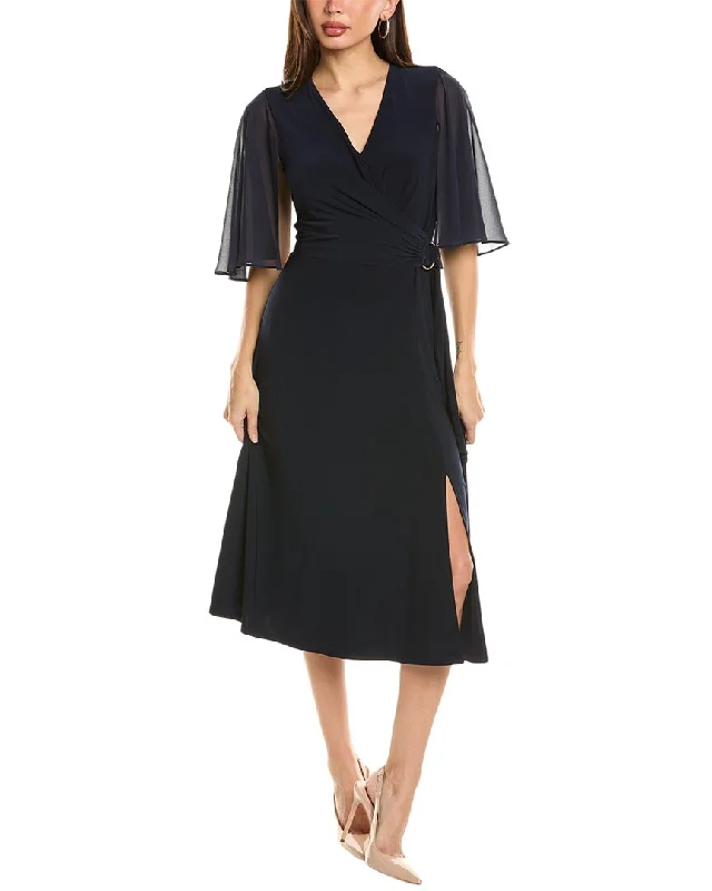 Joseph Ribkoff Buckle Side Midi Dress