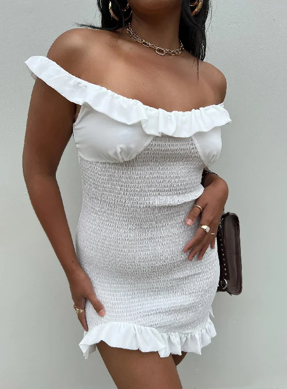 Blowout Sale Maleah Mini Dress White