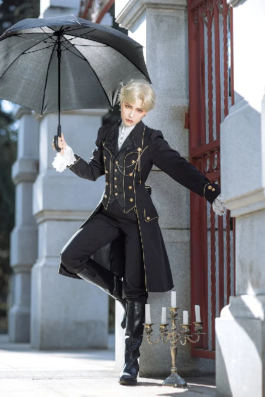 Clearance Event Immortal Thorn~Forever Rose~Ouji Lolita Coat Prince Handsome Wind Coat