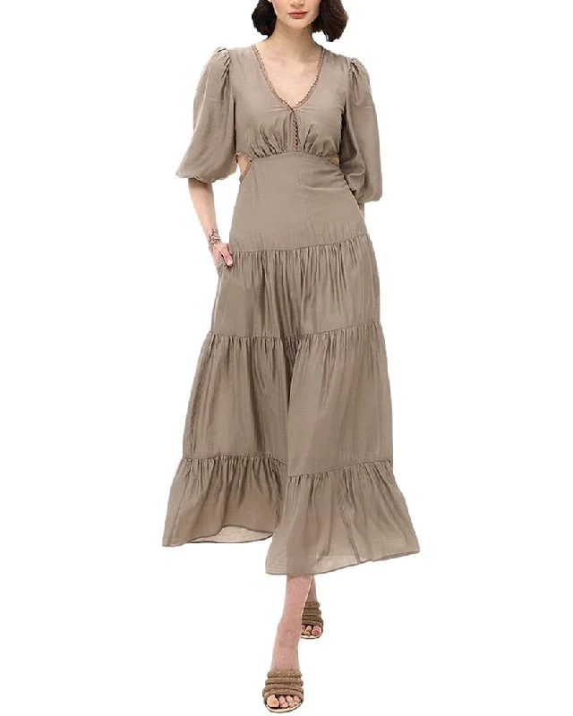 Instant Savings BGL Silk-Blend Midi Dress