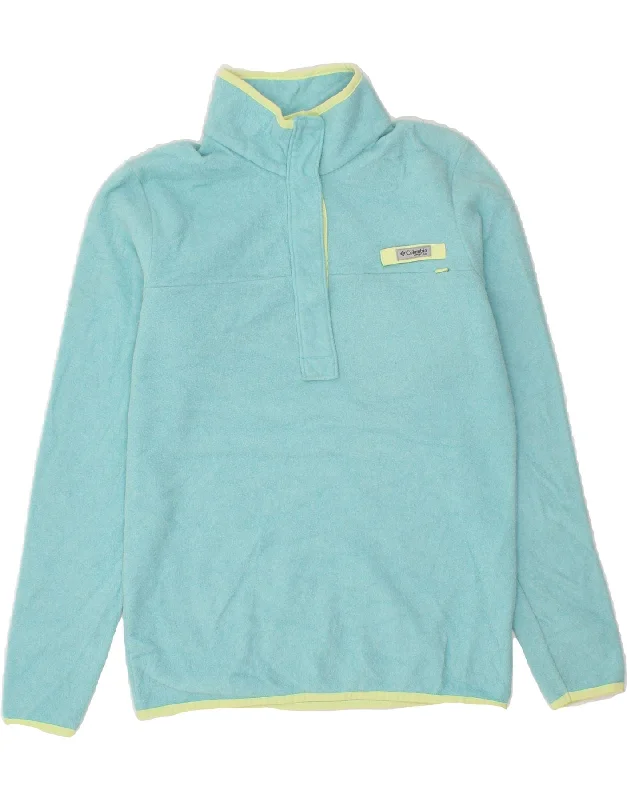Savings Spectacular COLUMBIA Womens Zip Neck Fleece Jumper UK 10 Small Blue Polyester Savings Spectacular COLUMBIA Womens Zip Neck Fleece Jumper UK 10 Small Blue Polyester