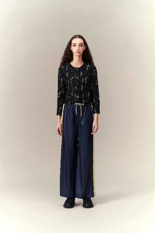 Exclusive Preview Meteor Shower Embellished Cropped Tweed Jacket